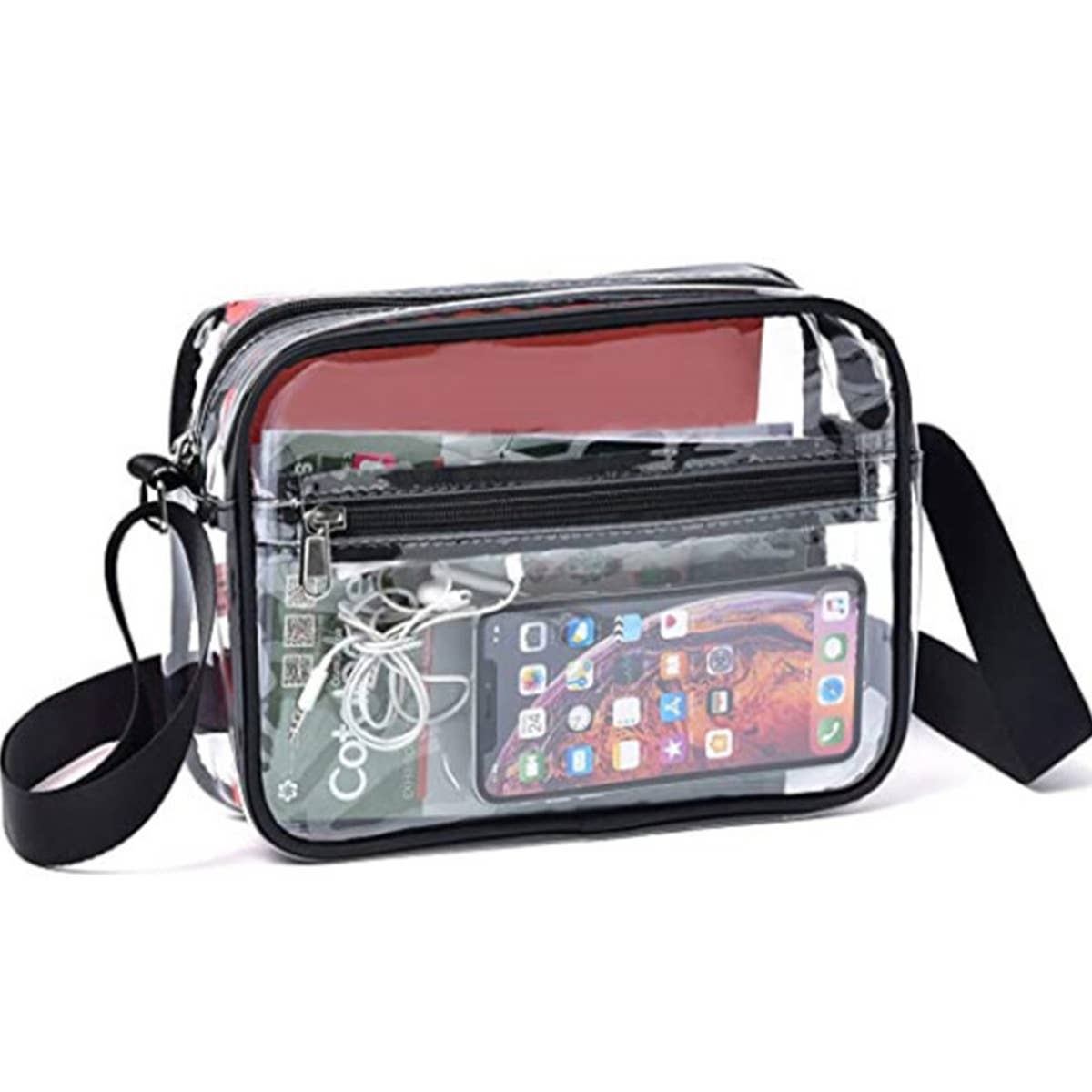Transparent Detachable Shoulder Strap Crossbodybag_Cwab1312
