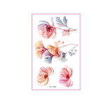 Watercolor Flower Tattoos For Hand Collarbone_Cwmm8270