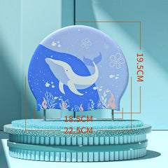 KIDS SILICONE SWIM CAP WATERPROOF CUTE CARTOON_CWMM6721