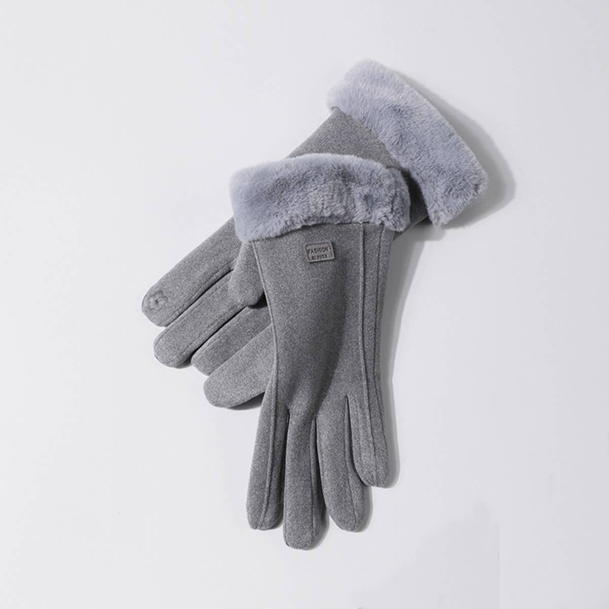Womens Winter Plush Warm Cute Gloves_Cwag0064