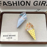 ICE CREAM MACARON ACETATE HAIR CLAW CLIP_CWAHA5770