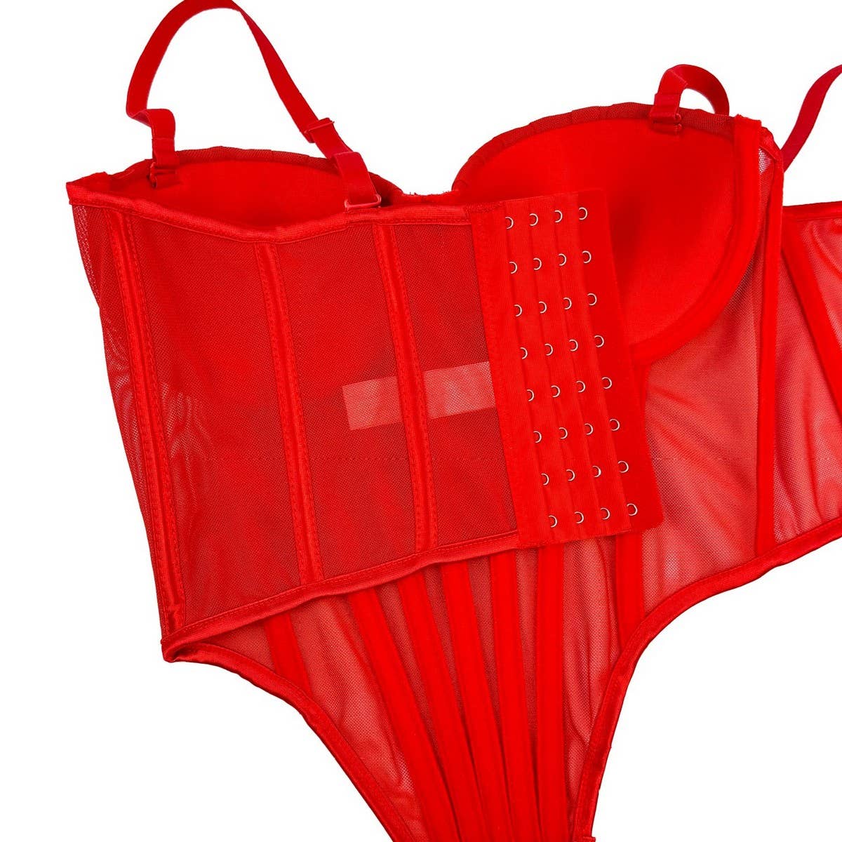 PREMIUM PLEATED HERRINGBONE CORSET WITH COASTERS_CWMM4132