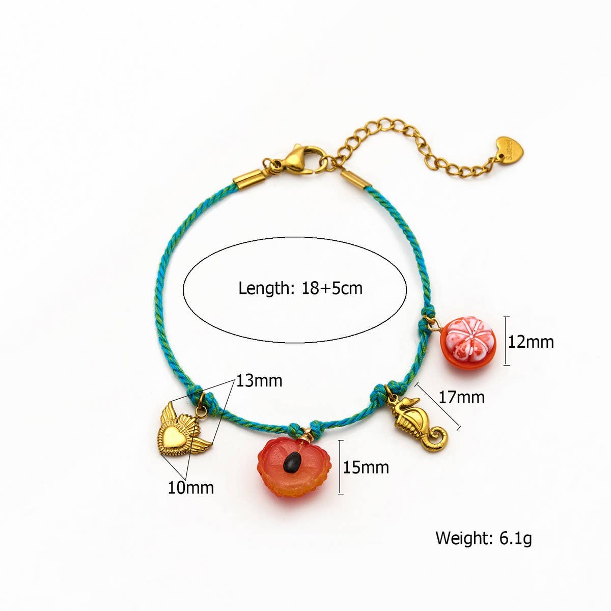 ORIGINAL HANDMADE COLORFUL FRUIT ROPE BRACELET_CWAJE4595