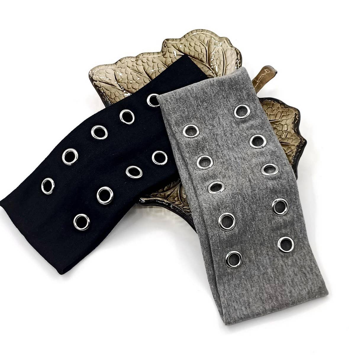 ROUND ELASTIC PUNK HEADBAND WITH EYELETS_CWAHA6315