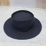 Womens Fashion Sun Protection Hollow Flat Cap_Cwah3560