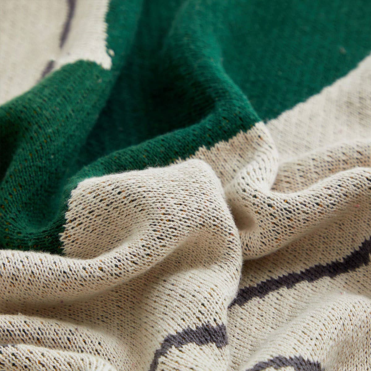 NEW VINTAGE COTTON KNITTED WARM THROW BLANKET_CWMM2384