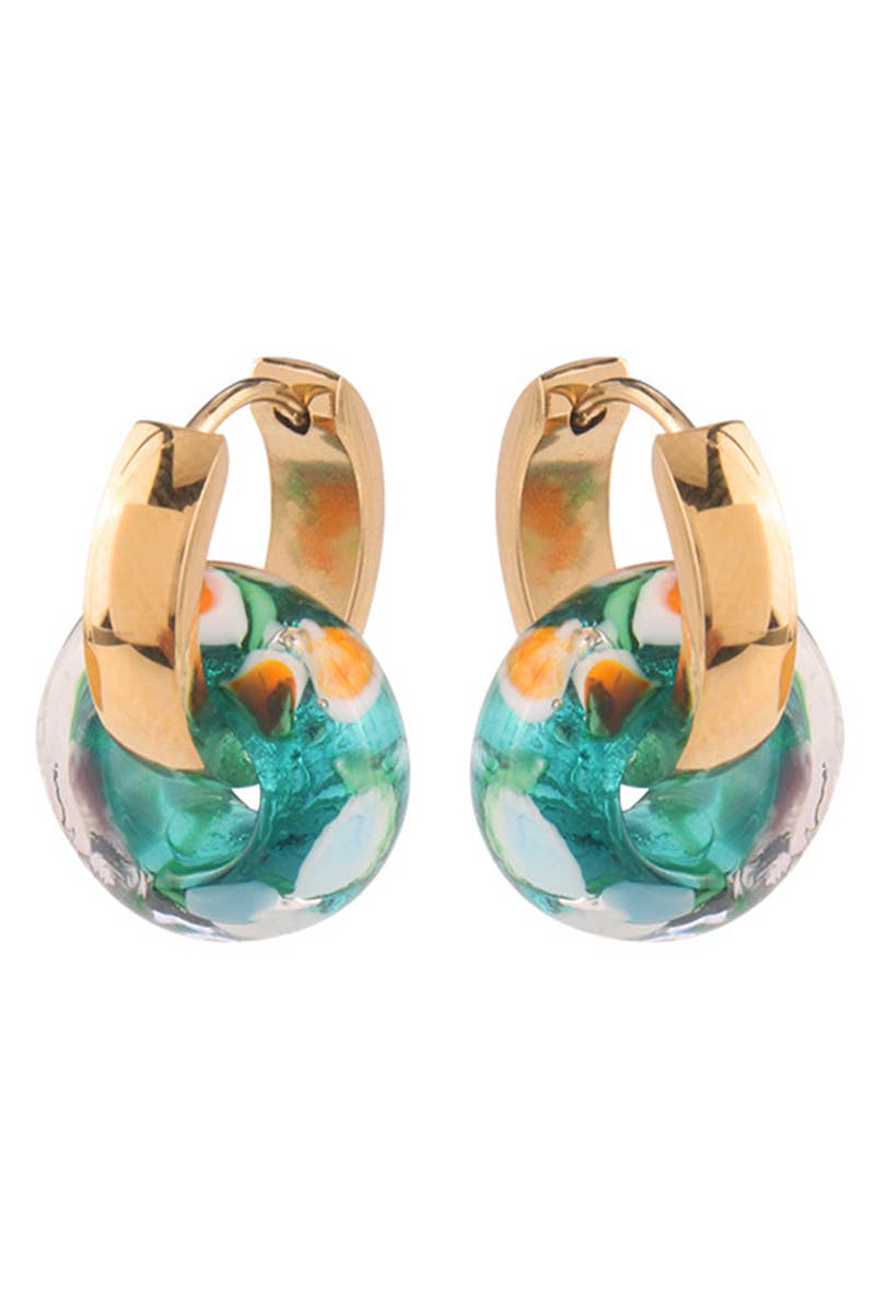 RETRO COLOR HOOP EARRINGS_CWAJE0477