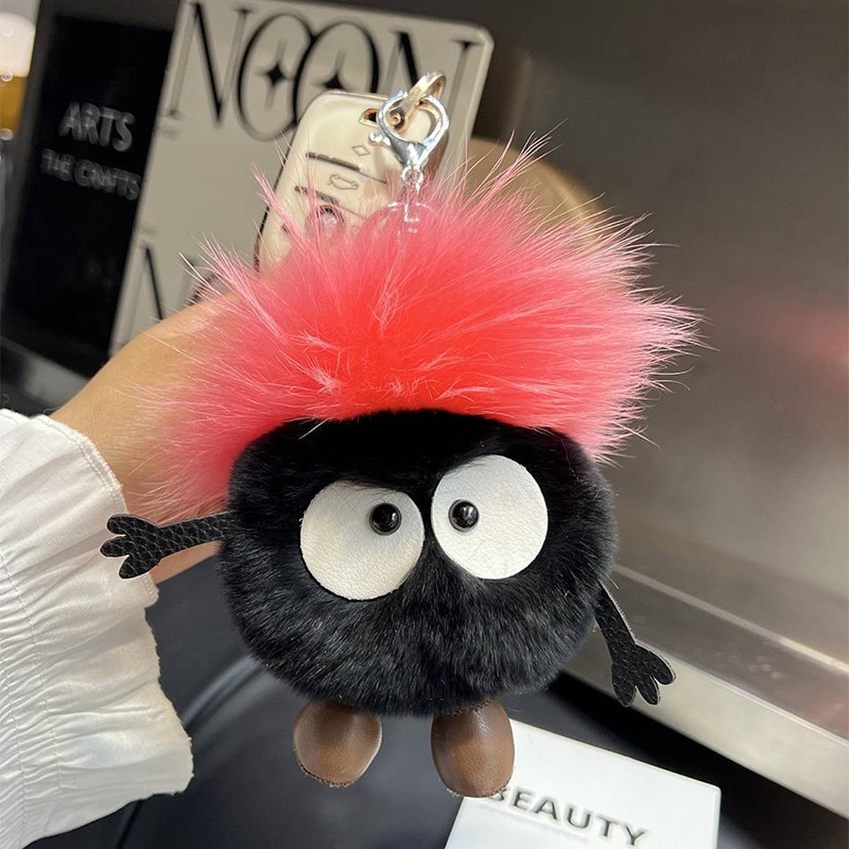 CUTE LITTLE COAL BRIQUETTES CAR KEYCHAIN PENDANT_CWMM2530