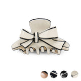 ACETATE DOUBLE SIDED BOW CLIP SHARK CLIP_CWAHA4238