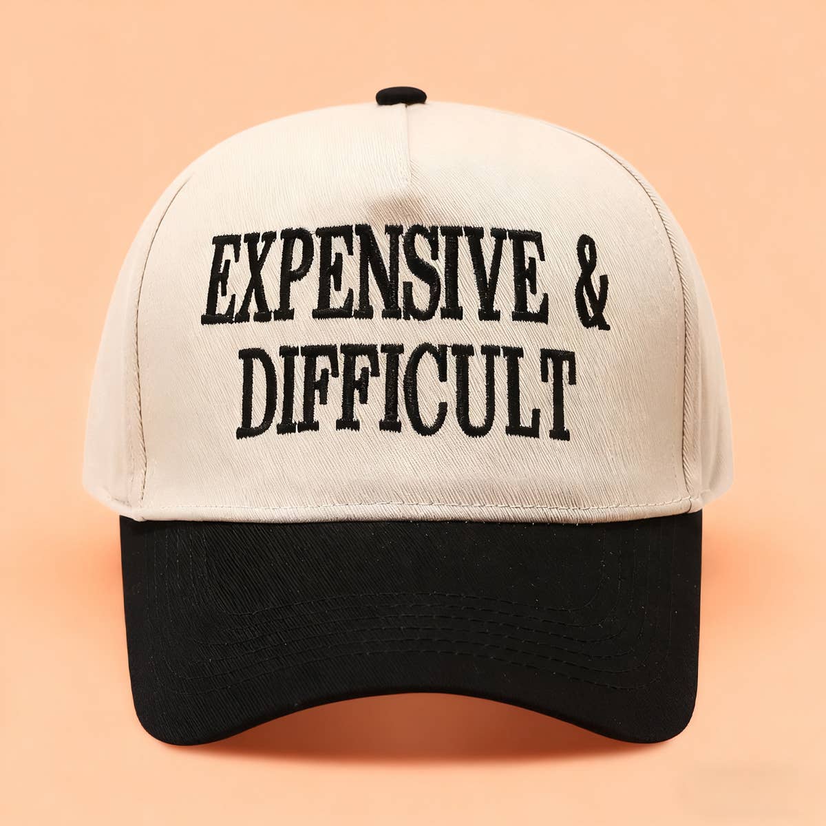 Retro Letter Embroidery Baseball Cap Unisex_Cwah04658