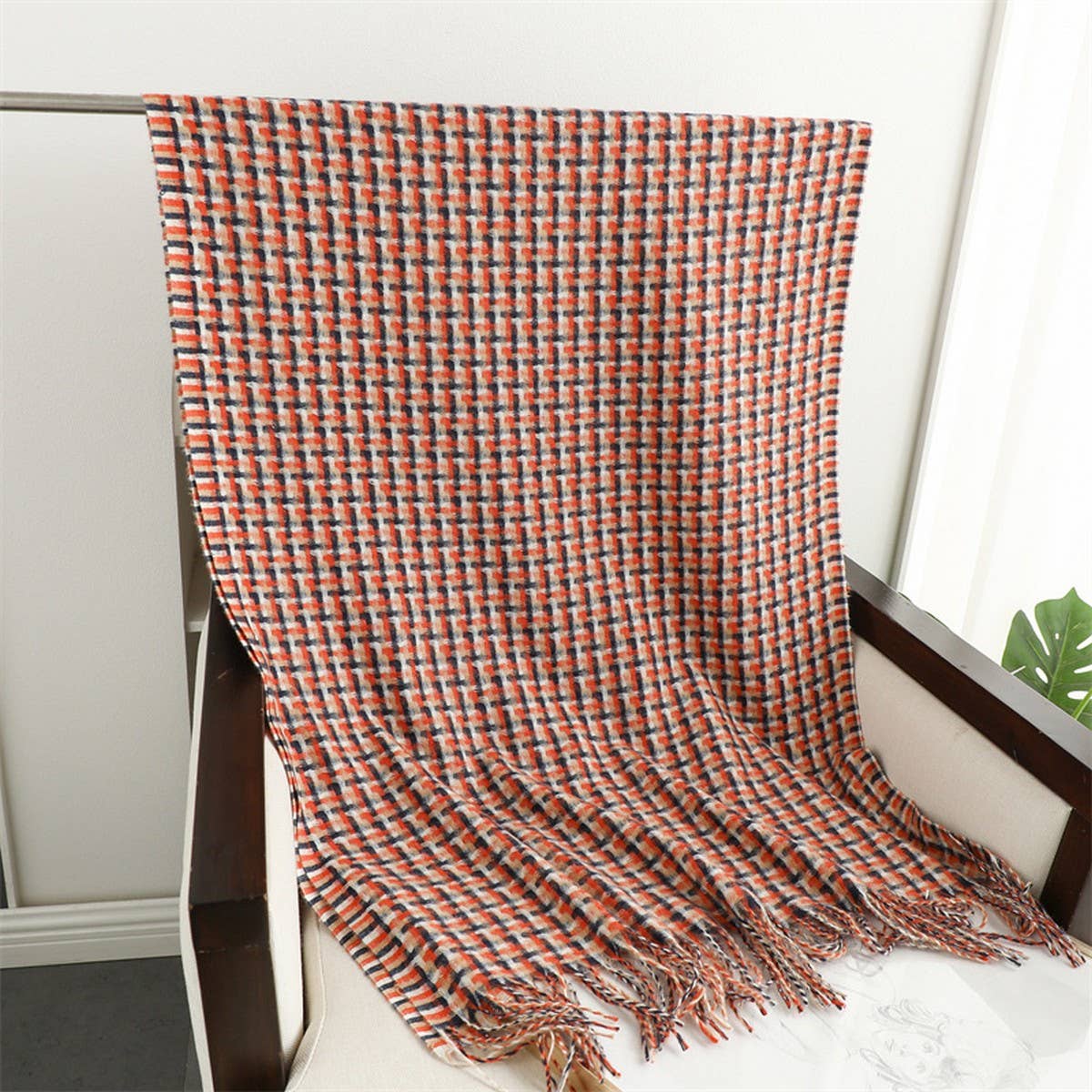 NEW RETRO BRITISH PLAID WARM SCARF_CWASC1441