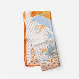 SILK FEEL SQUARE SCARF FOR TRAVEL STYLING_CWASC0651