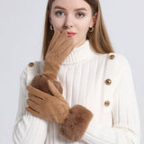 FASHIONABLE PLAID TOUCH SCREEN ADULT GLOVES_CWAG0383