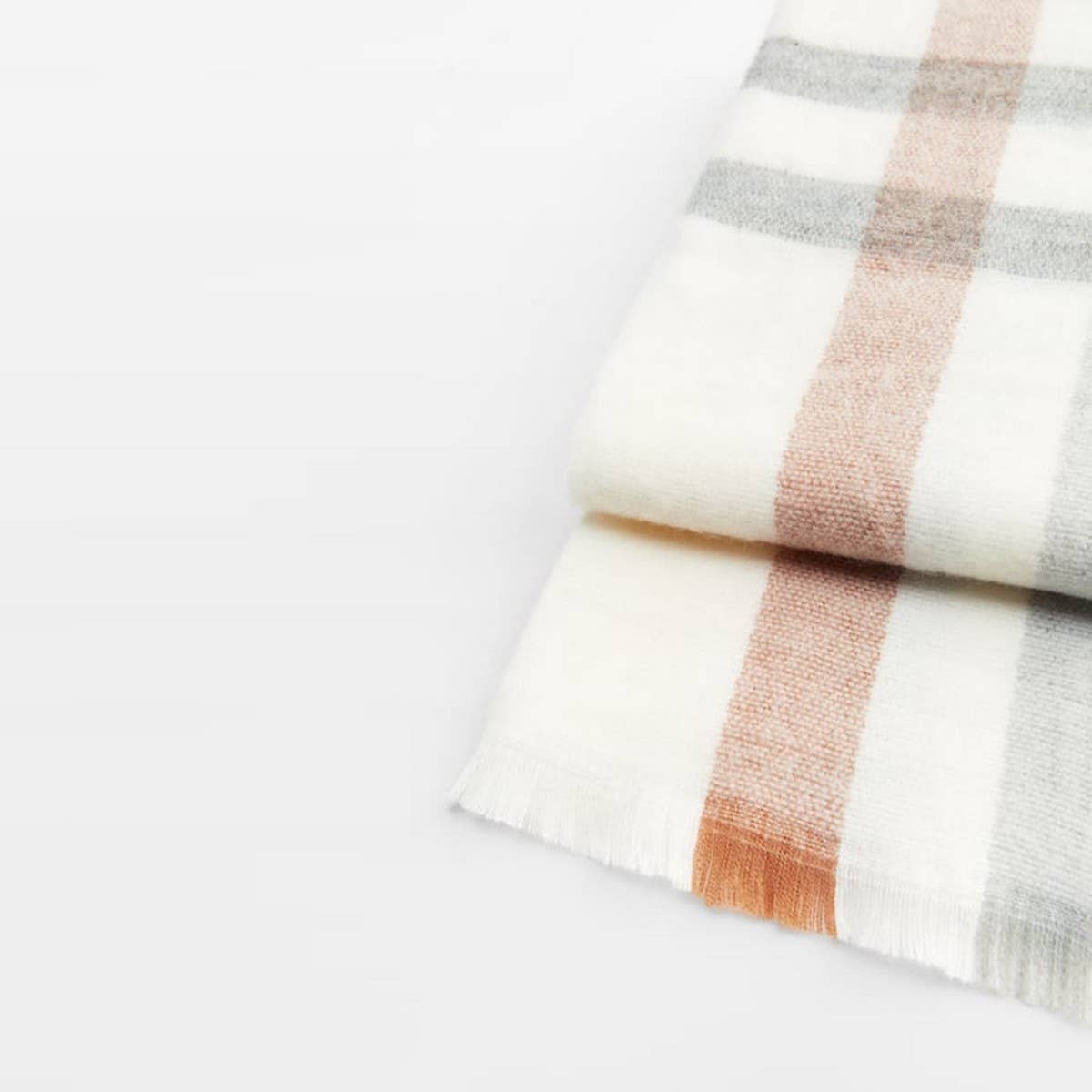 SOFT CHECKERED SCARF WARM WINTER FOR STUDENTS_CWASC2328