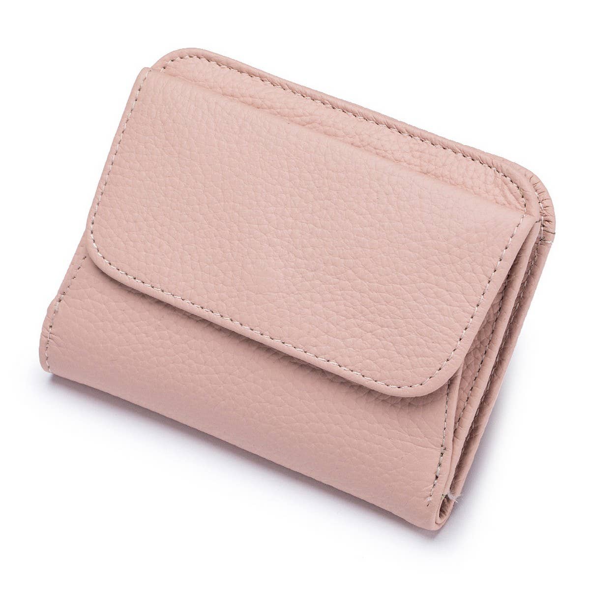 FASHIONABLE SHORT GENUINE MINI LEATHER WALLET_CWAB3775