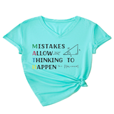 Wome V-Neck Graphic Tee Summ Casual Fit_Cwtts1487