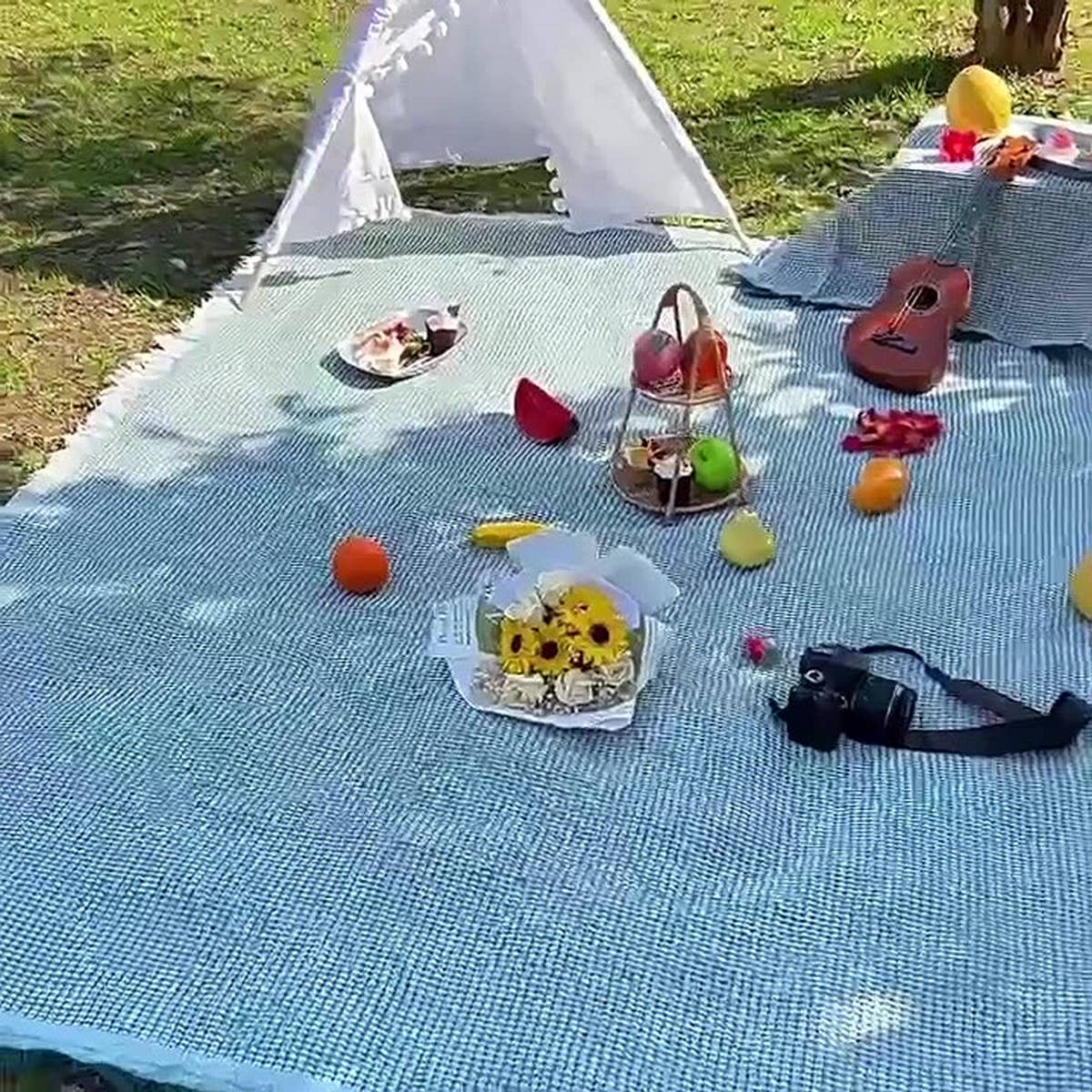 THICK CAMPING MAT BOHO OUTDOOR BLANKET_CWMM9634