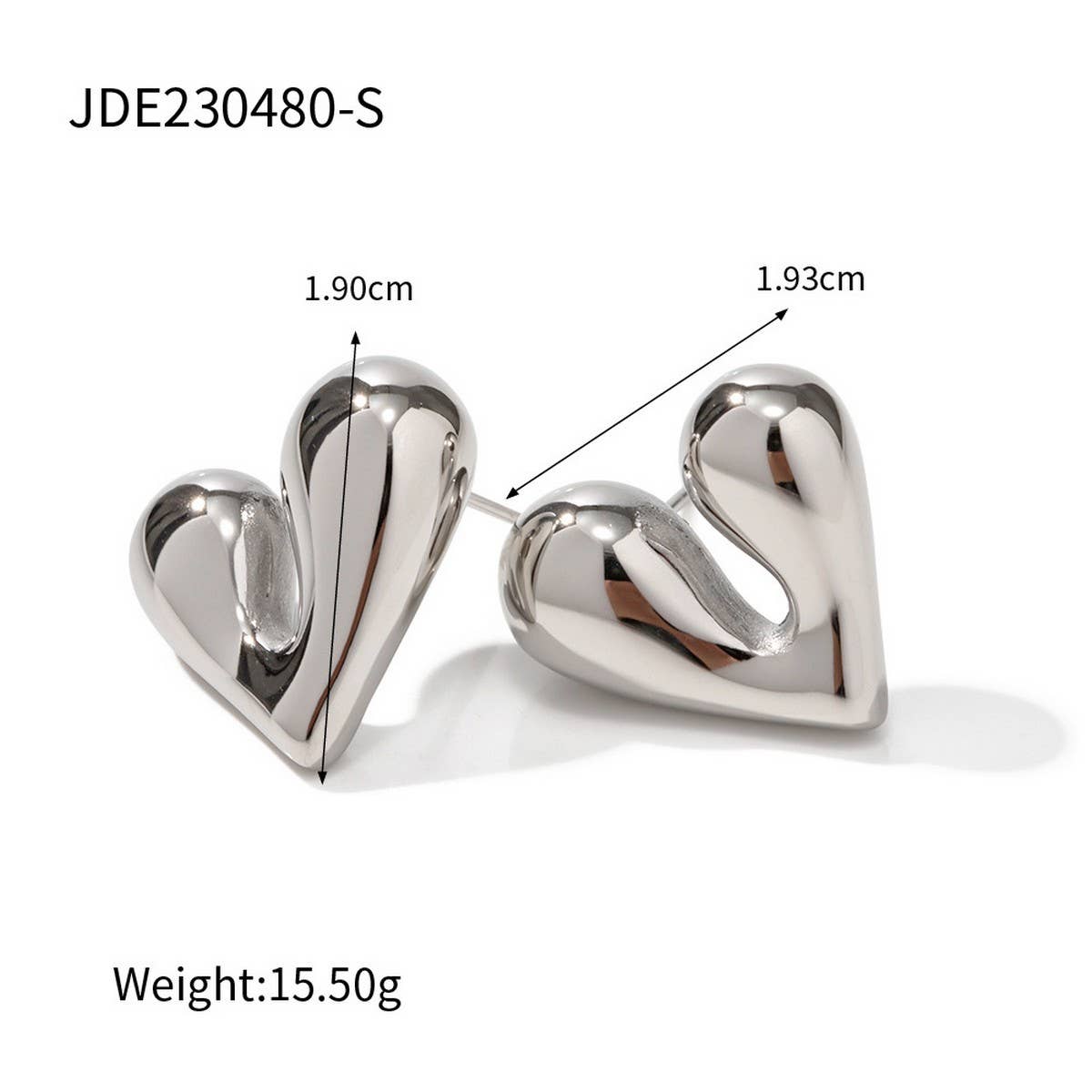 HIGH END LUXURY STYLE ALL MATCH LOVE EARRINGS_CWASC1656