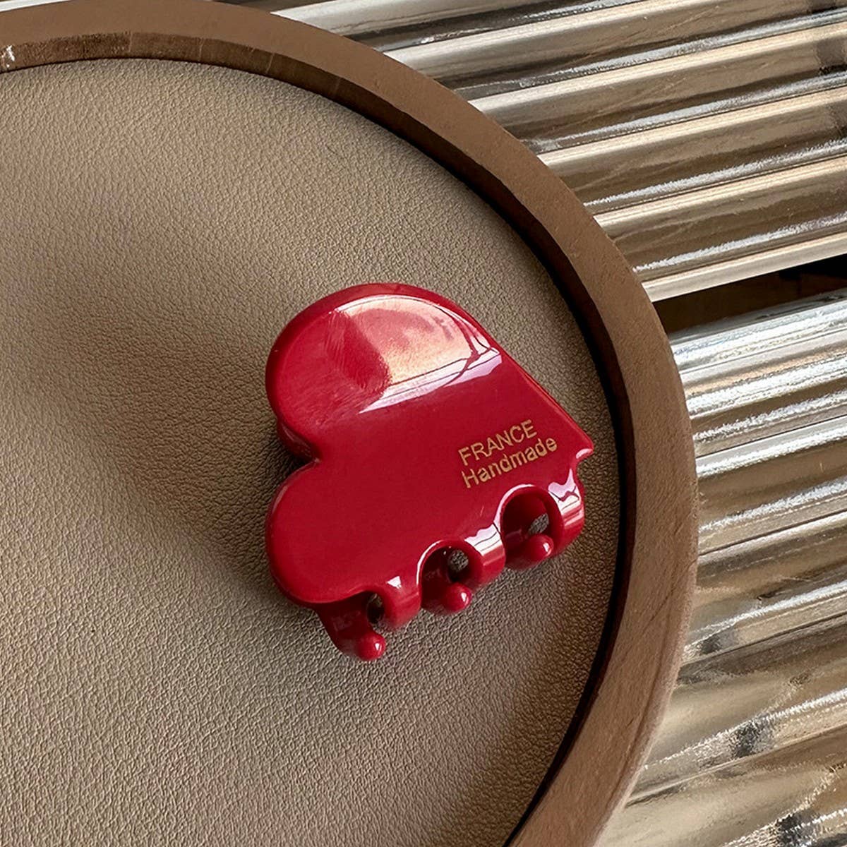 MINI HEART ACETATE HAIR CLAW FRENCH CHIC CLIP_CWAHA2637