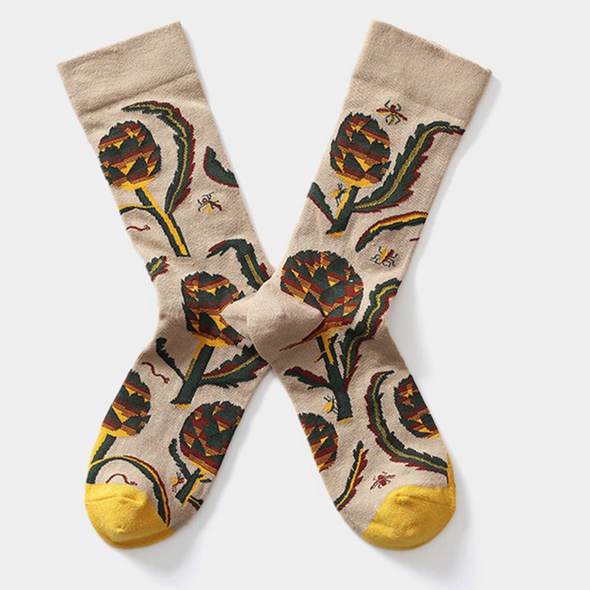 CARTOON GRAFFITI MID TUBE TIDE SOCKS_CWMS0160