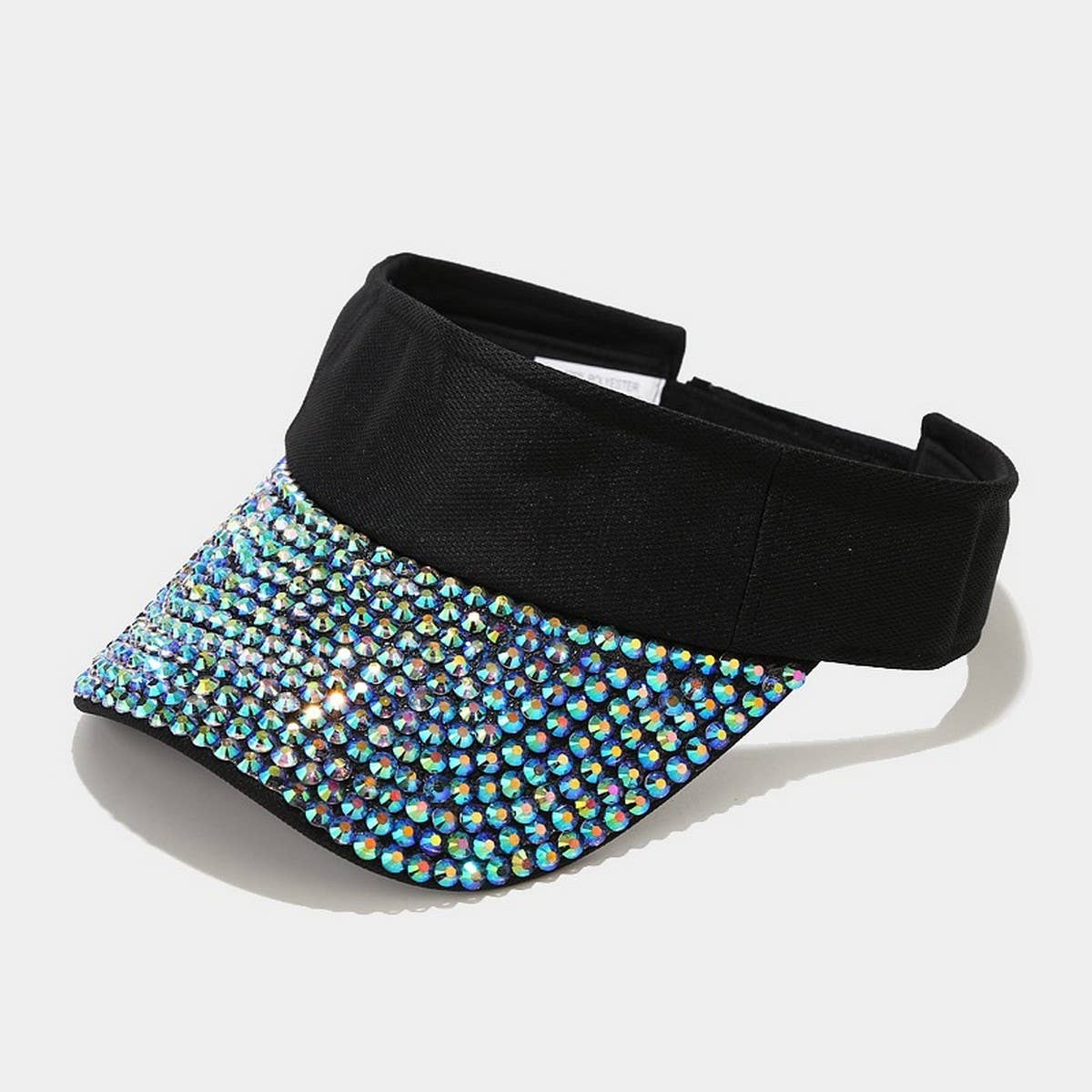 RHINESTONE VISOR HAT TRENDY SUNSHADE BASEBALL CAP_CWAH3291