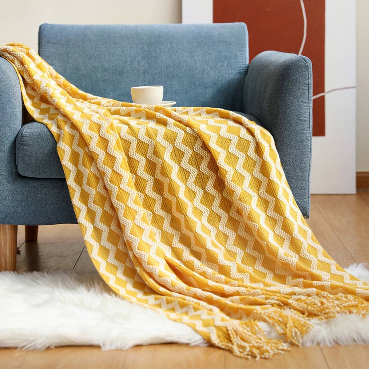 SOFT SOFA COUCH COVER DECORATIVE KNITTED BLANKET_CWMM0192