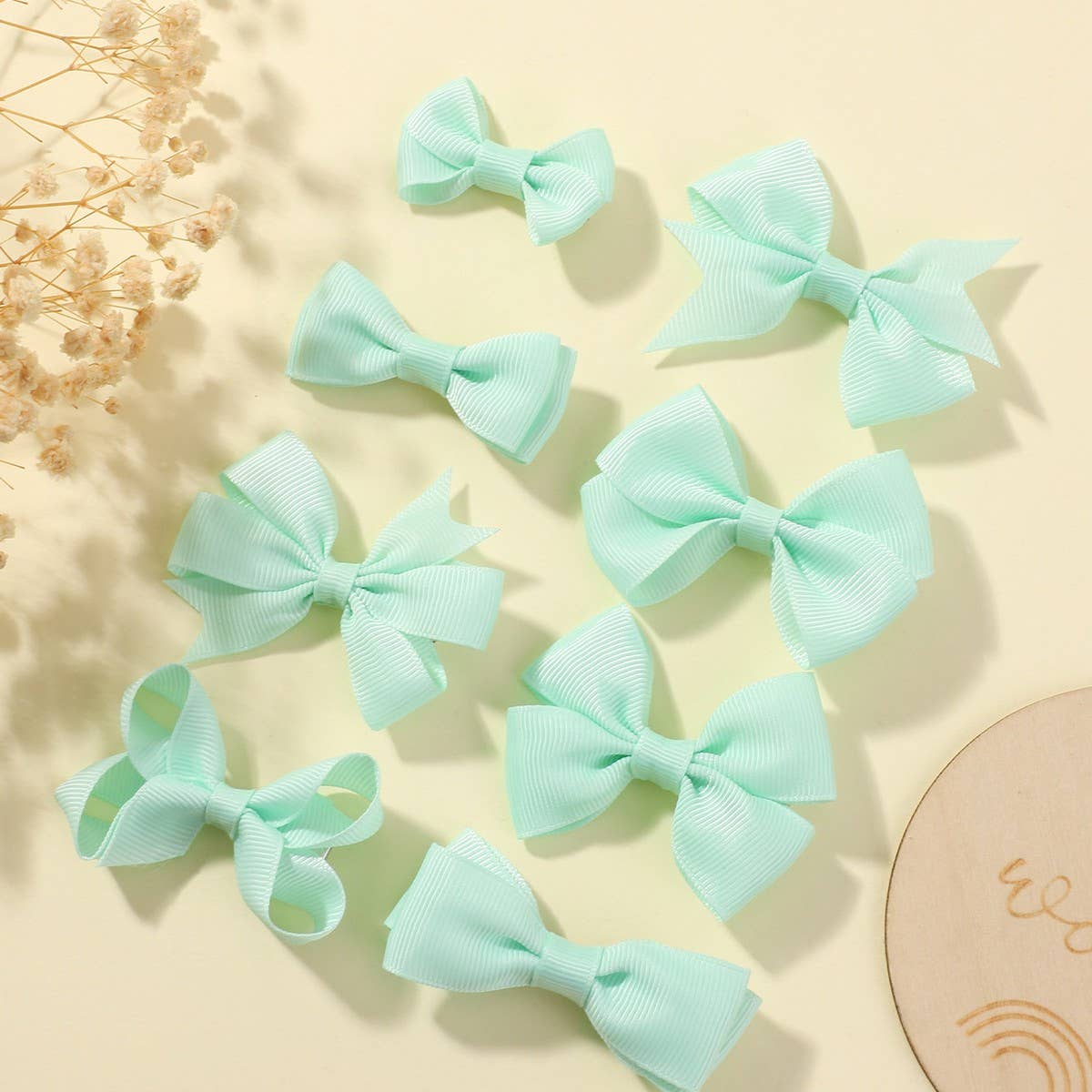 HANDMADE RIBBON BOW HAIR CLIPS FOR BABIES_CWAHA6728