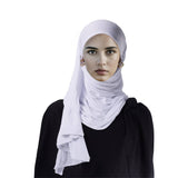 SIMPLE AND PORTABLE PURE COTTON PULLOVER HEADSCARF_CWASC2444