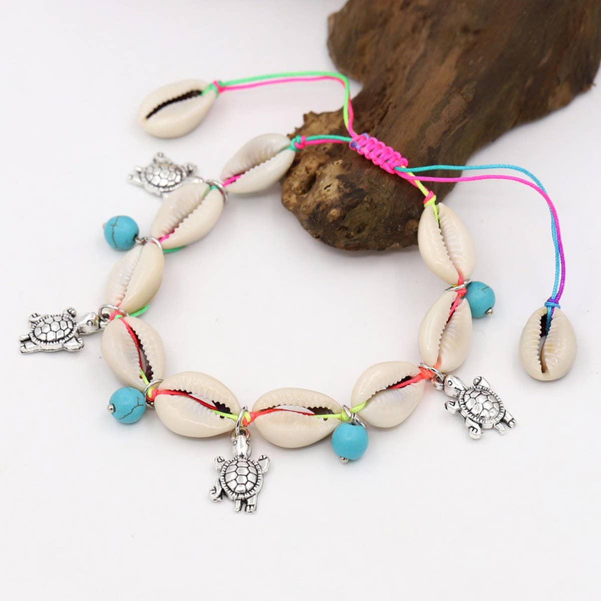 ETHNIC ADJUSTABLE BOHEMIAN SHELL BRACELET_CWMM3566
