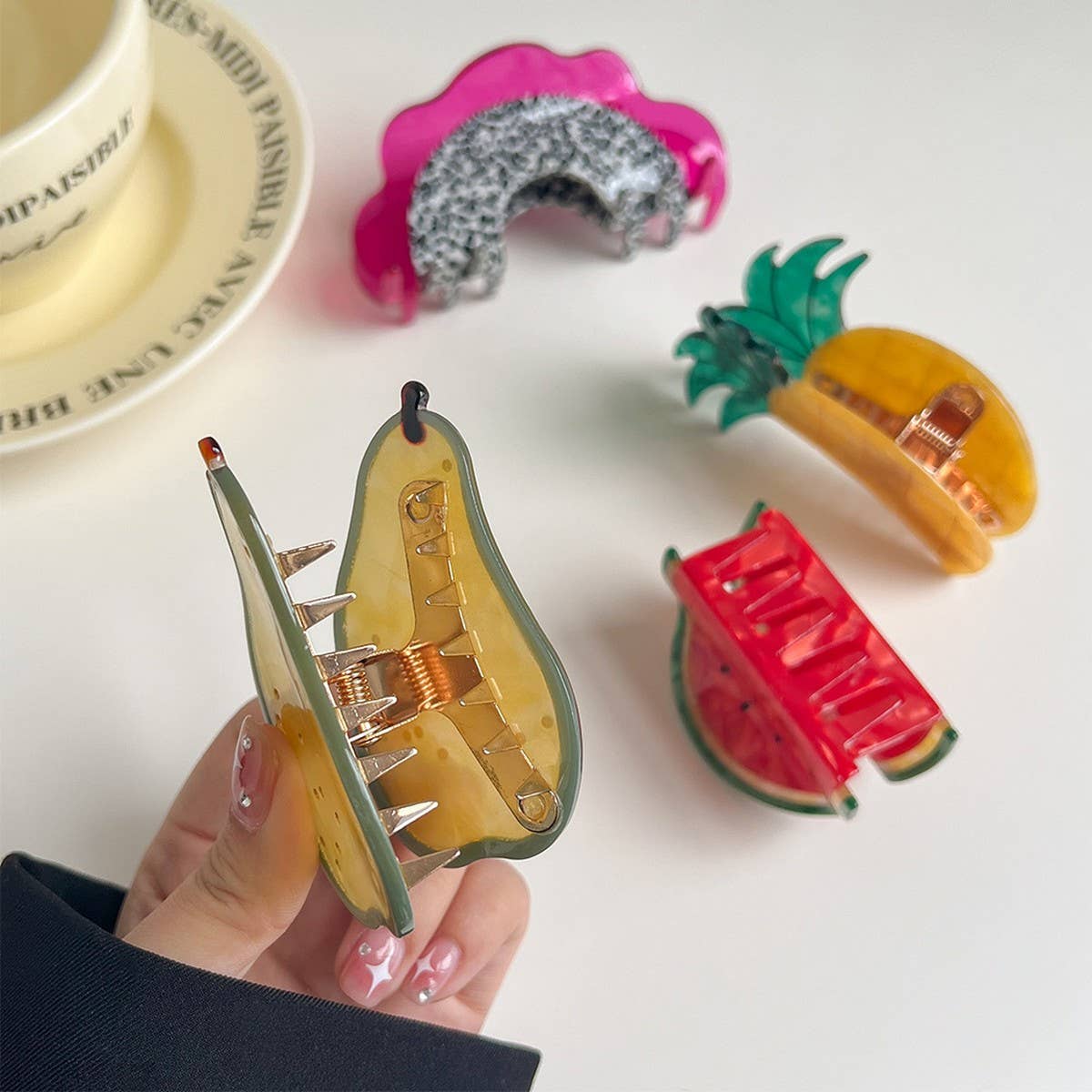 FRUIT ACETATE HAIR CLAW CLIP FOR WOMEN SUMMER SSCWAHA5788