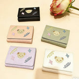 Cute Embroidered Bear Trifold Wallet_Cwab06216