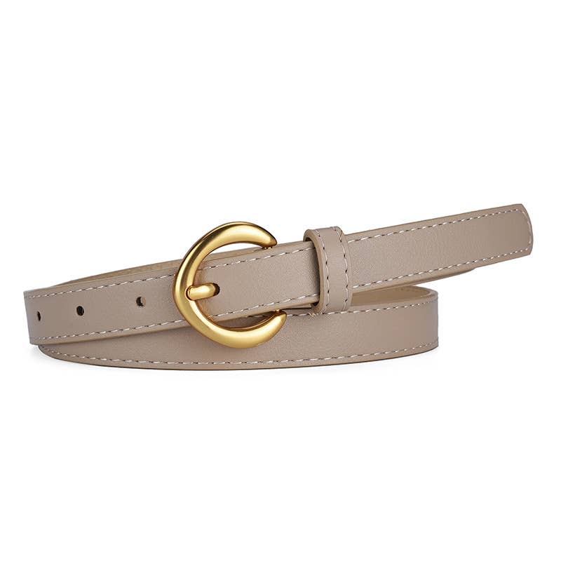 Alloy Buckle Belt Everything Simple Fashion Trend Belt_Cwabe0788