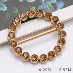HIGH GRADE METAL RING WITH DIAMONDS SCARF RING_CWMM2149