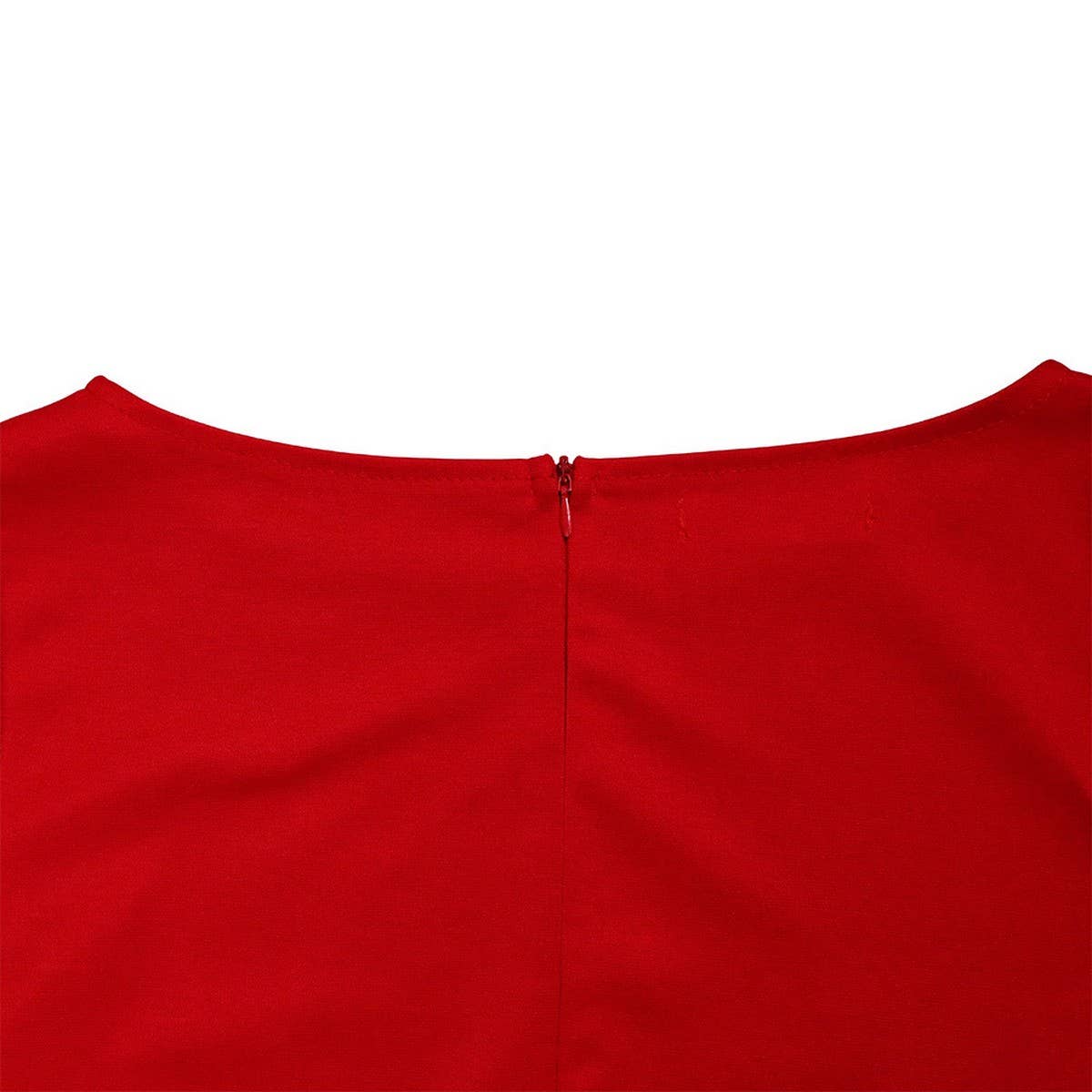 FASHIONABLE AND ELEGANT LACE UP PLUS SIZE DRESS_CWDMD3654