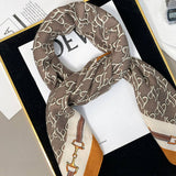 LUXURY CHAIN PRINT VELVET SCARF WRAP_CWASC0910