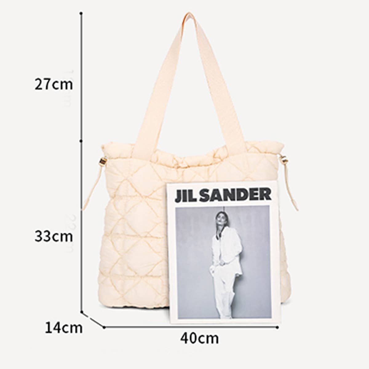Women Large Capacity Drawstring Tote Bag_Cwab1751
