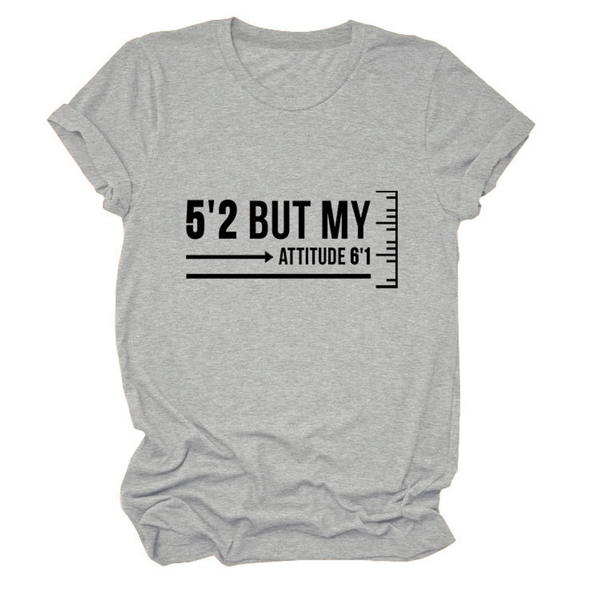 Trendy Graphic Tee Women Short Girl Energy