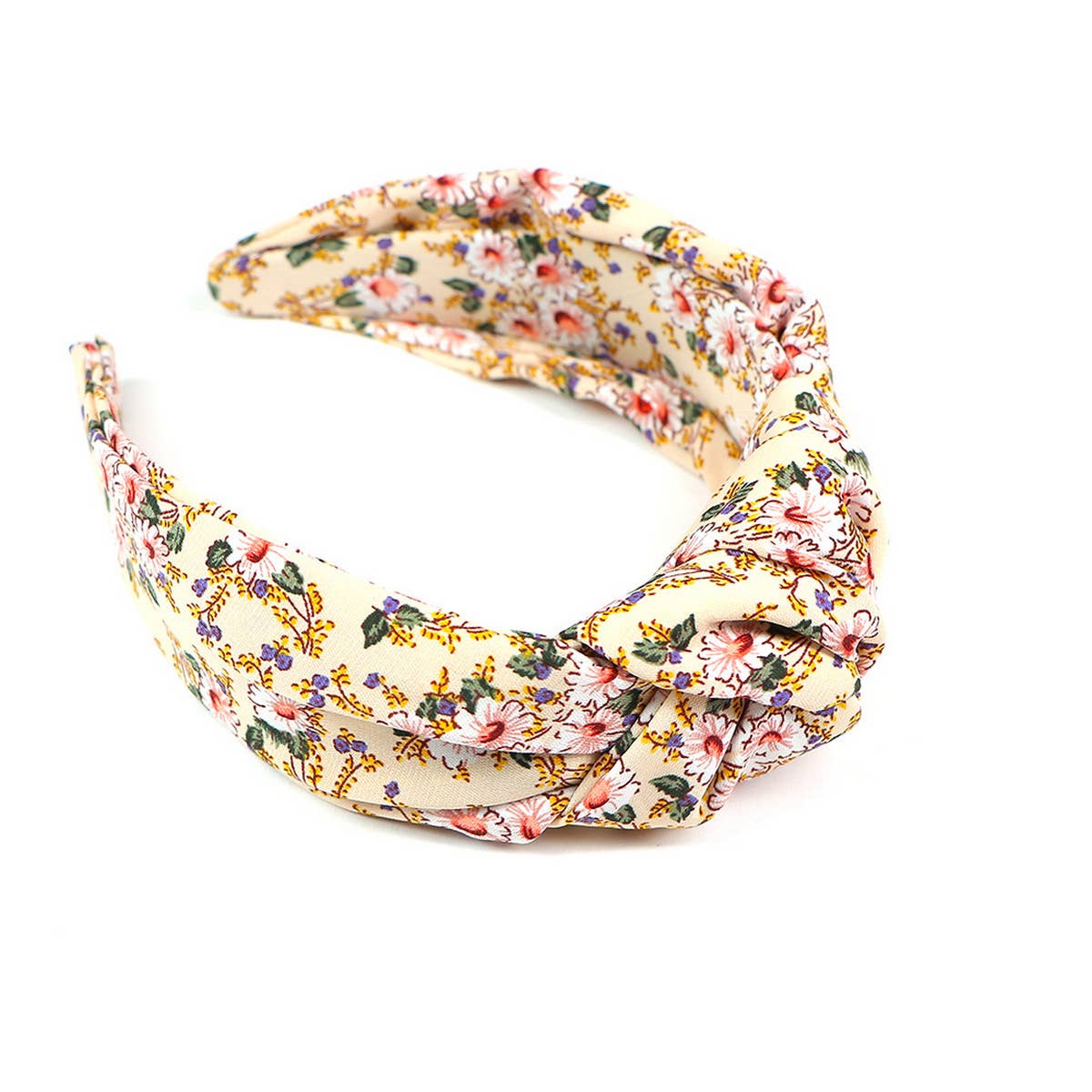 FLORAL KNOTTED WIDE BRIMMED HEADBAND_CWAHA0979