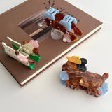 CUTE CARTOON DOG ACETATE CLIP CHIC SIMPLE HAIRPIN_CWAHA5911