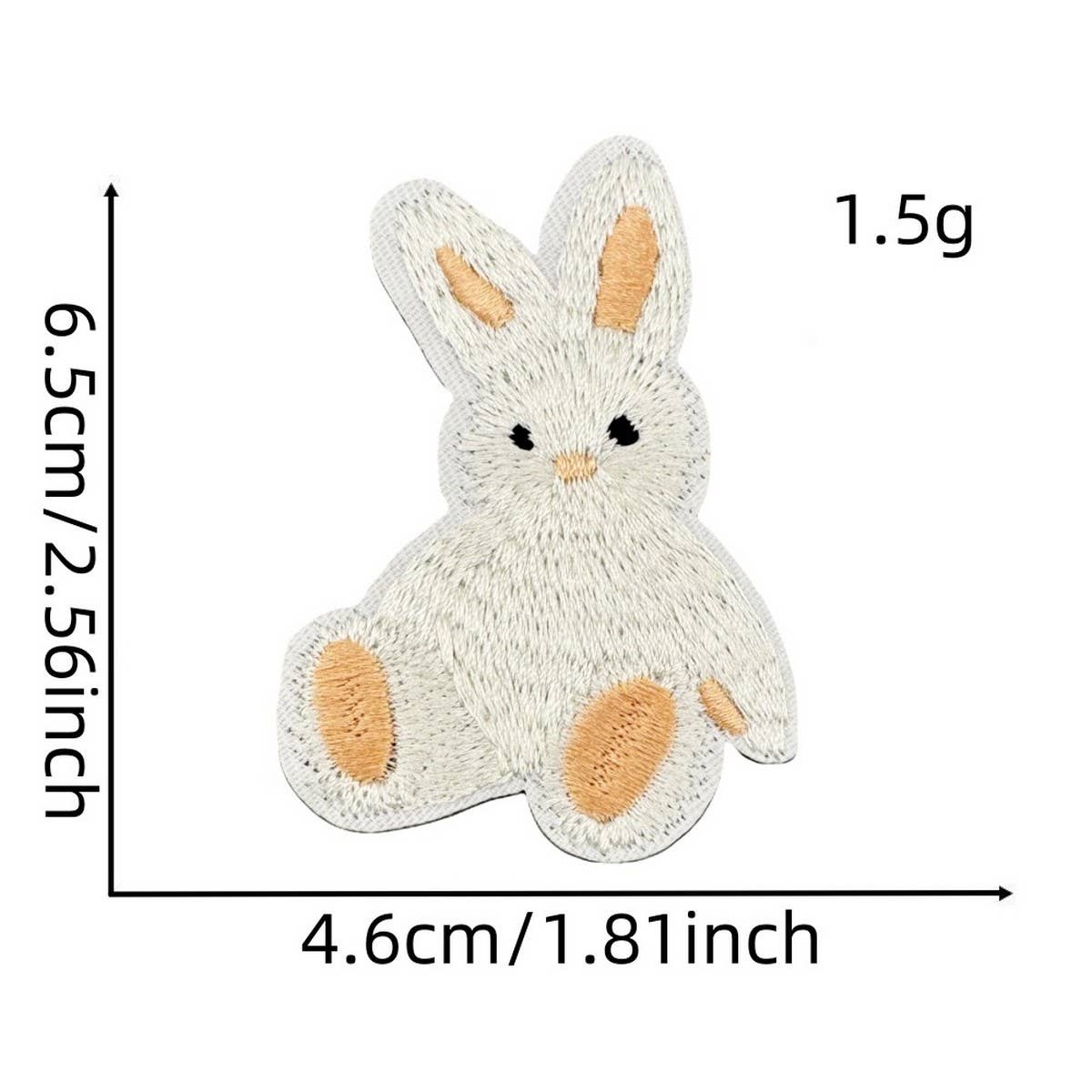 CUTE SOLID COLOR CARTOON BOW EMBROIDERED PATCH_CWMM4027