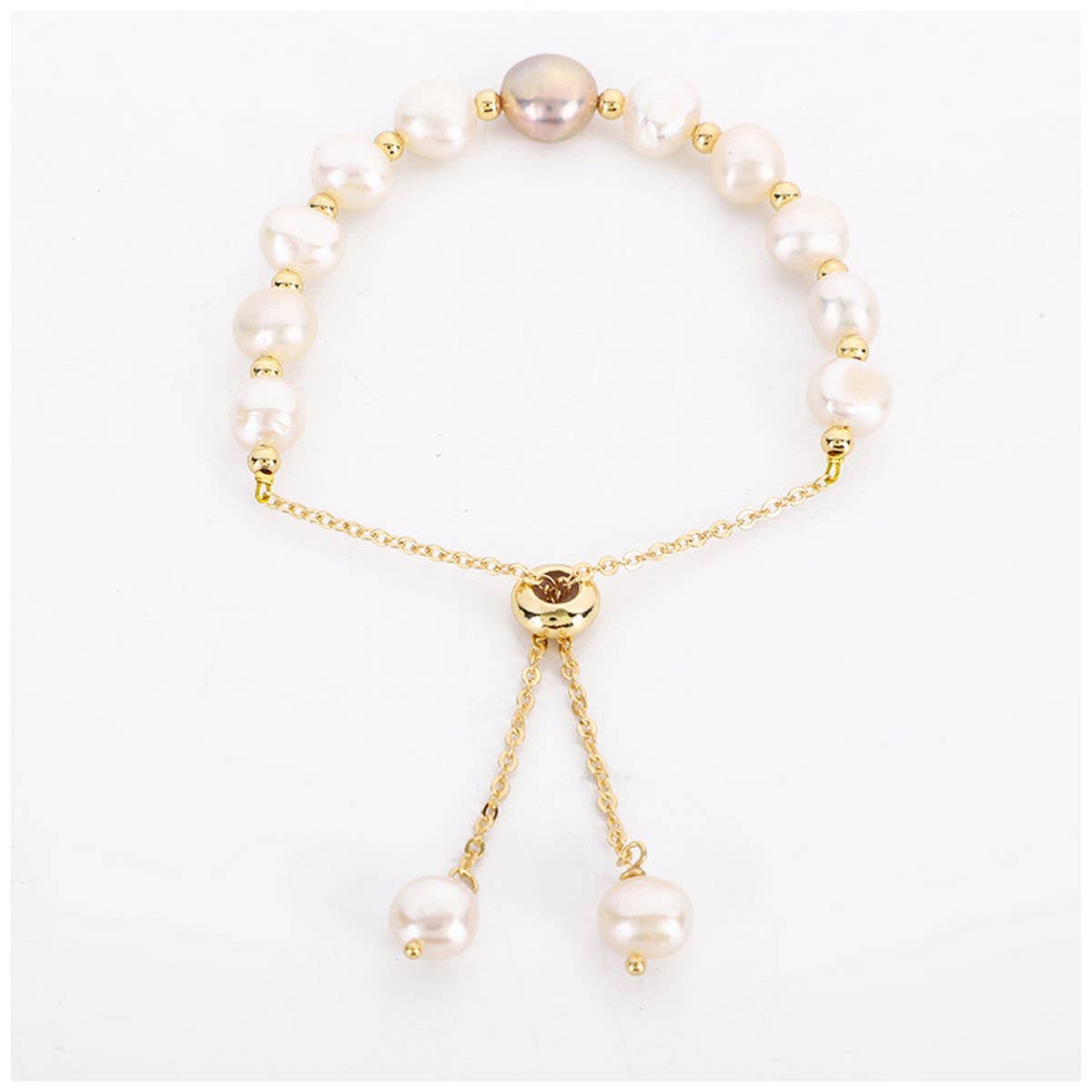SIMPLE BAROQUE PEARL BRACELET_CWAJE1687