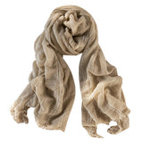 Fashionable Solid Color Warm Fringed Scarf