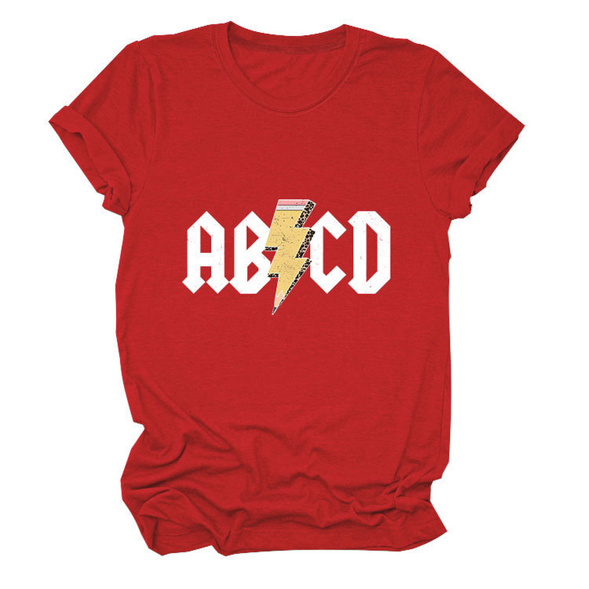 SUMMER NEW ARRIVAL PLUS SIZE TEE WITH LIGHTNING_CWTTS1476