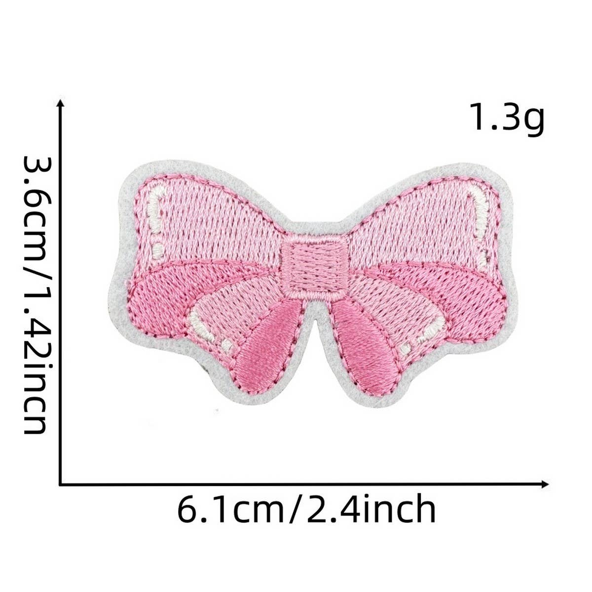 NEW PINK BOW SERIES EMBROIDERED PATCHES_CWMM4019