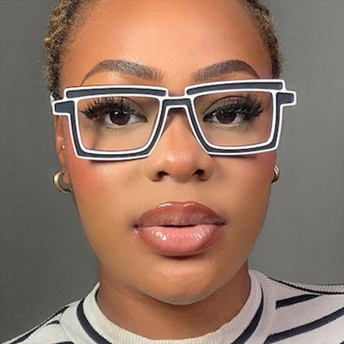 SIMPLE TWO DIMENSIONAL ANTI BLUE LIGHT GLASSES_CWASG0327