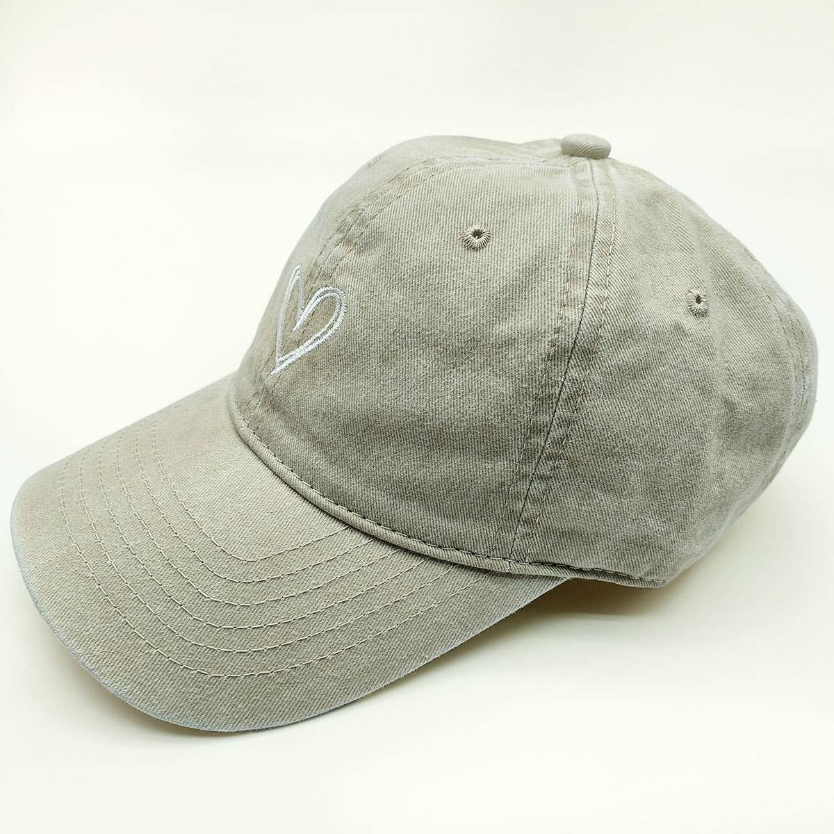 SPRING SUMMER WASH HEART BASEBALL CAP SUN HAT CWAH0012