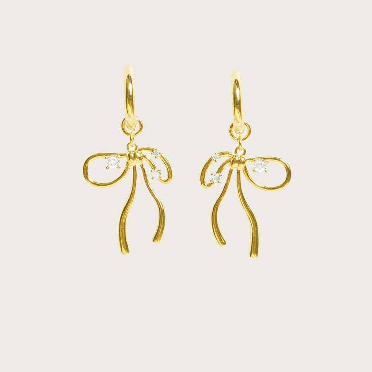 ALL MATCH FAIRY SWEET ZIRCON BOW EARRINGS_CWMM5511