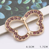 BUTTERFLY SHAPED WITH DIAMOND TRIM SCARF RING_CWMM2159