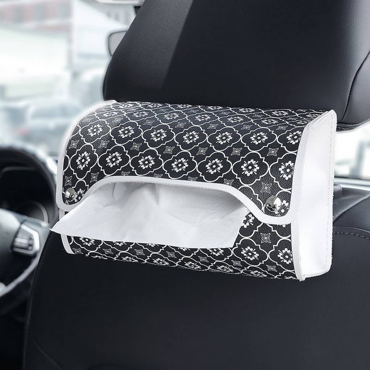HIGH VALUE CAR SEATBACK HANGING TISSUE BOX_CWMM2262