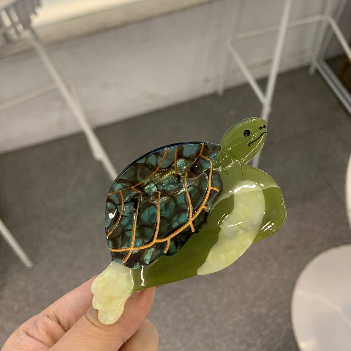 OCEAN SERIES TURTLE HAIR CLAW CUTE SHELL CLIP_CWASC1589